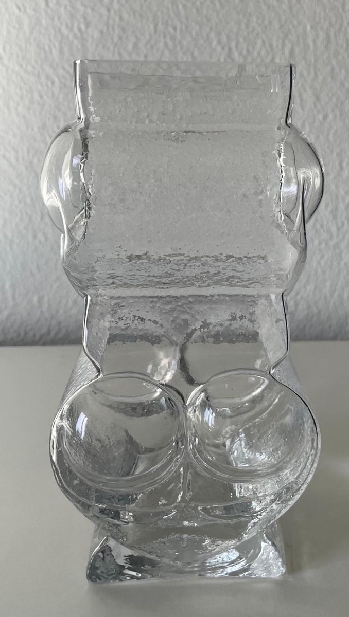 Vasen & Gefässe: Skruf Eulen Vase Lars Hellsten Glas 60er skandinavisch – Neu (gemäss Beschreibung) aus Zürich von Calaminta