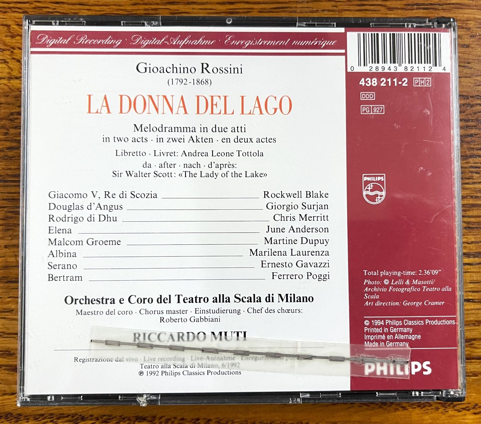 CDs: CD Box - GIOACHINO ROSSINI - LA DONNA DEL LAGO – Gebraucht aus Oftringen von Vucki 2