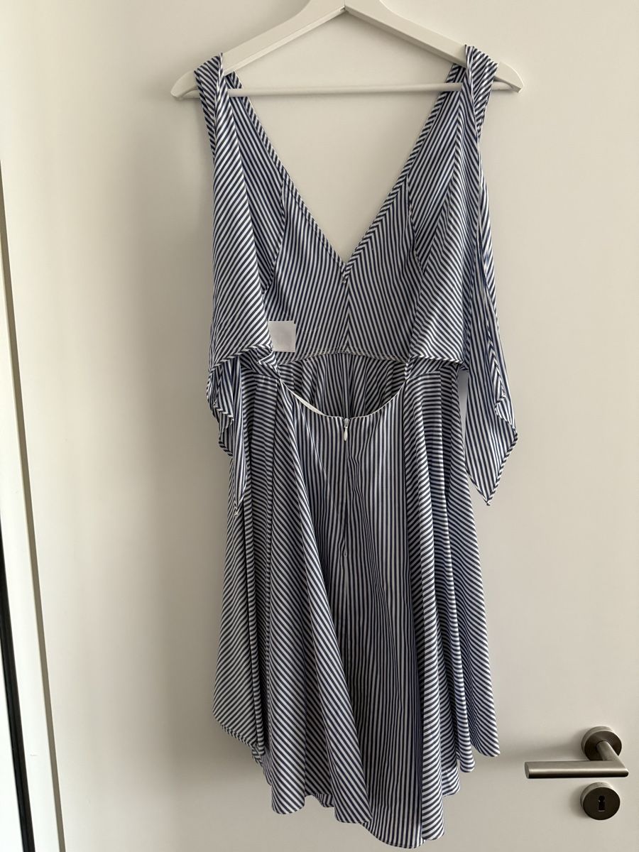 Sandro Vestiti: Sandro Paris Kleid, Gr. 1, blau-weiss gestreift – Usato da Zollikon venduto da snowflake10- 4