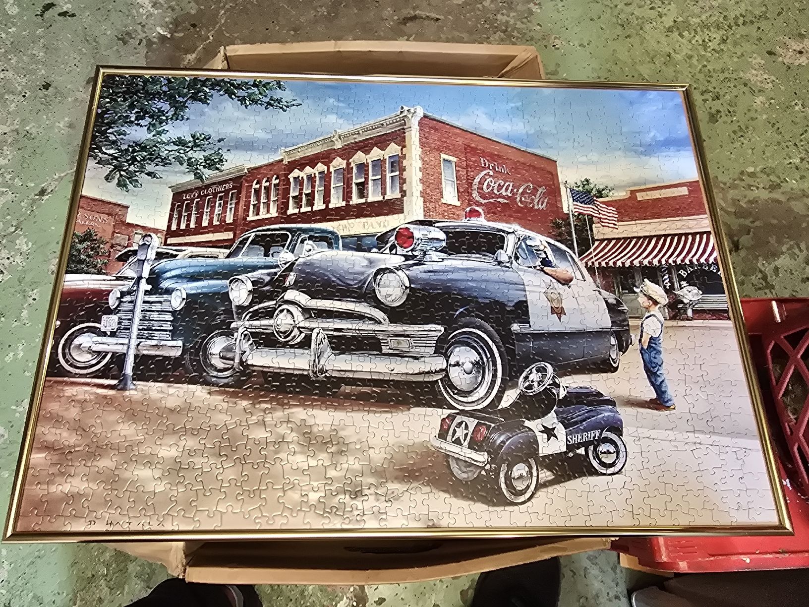 Foto & Immagini: Altes Coca Cola Puzzle gerahmt – Usato da Rorschach venduto da TimelessTrading