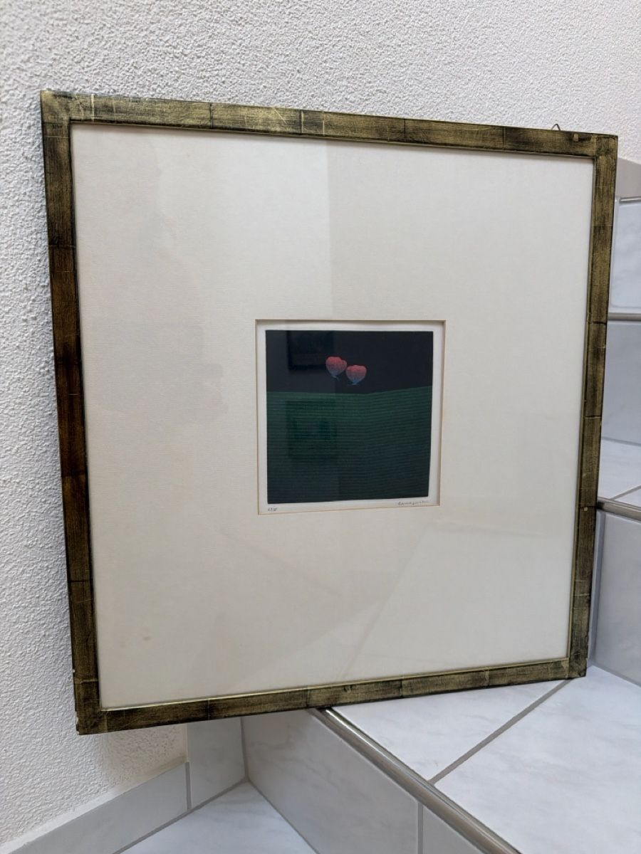 Tableaux: Yozo Hamaguchi, Farbmezzotinto , Zwei Schmetterlinge. – D'occasion à Biberist par Momo33 4