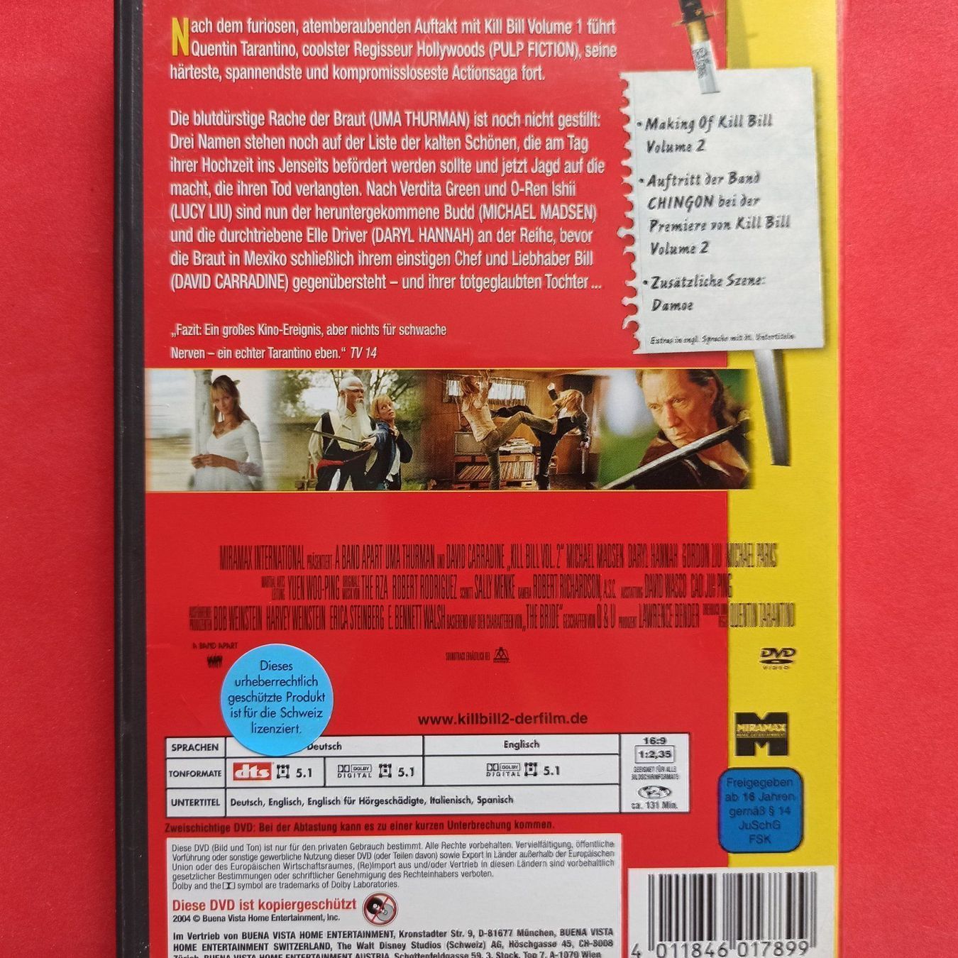 Alle DVDs: Kill Bill: Volume 2 – Gebraucht aus Dübendorf von kb86_MOVIE 1