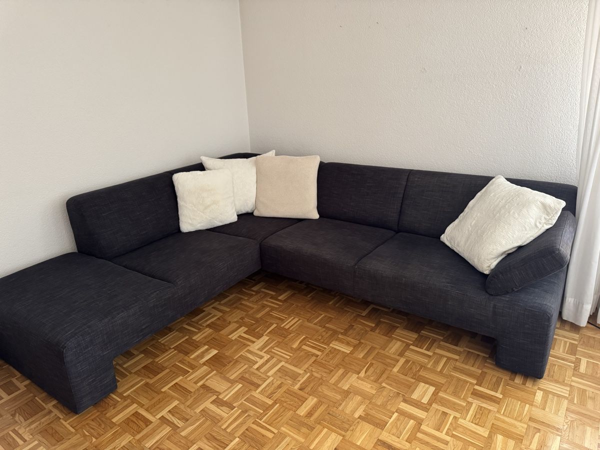 Divani: Gemütliches Ecksofa in Anthrazit – Usato da Thun venduto da Fralma84 2