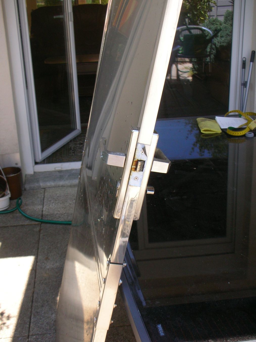 Türen: Aluminiumtüre mit Türpfosten – Gebraucht aus Rheinfelden von Javea4 2