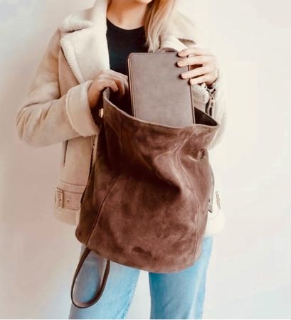 CAPRISE Tasche /NP200CHF Wildleder Braun