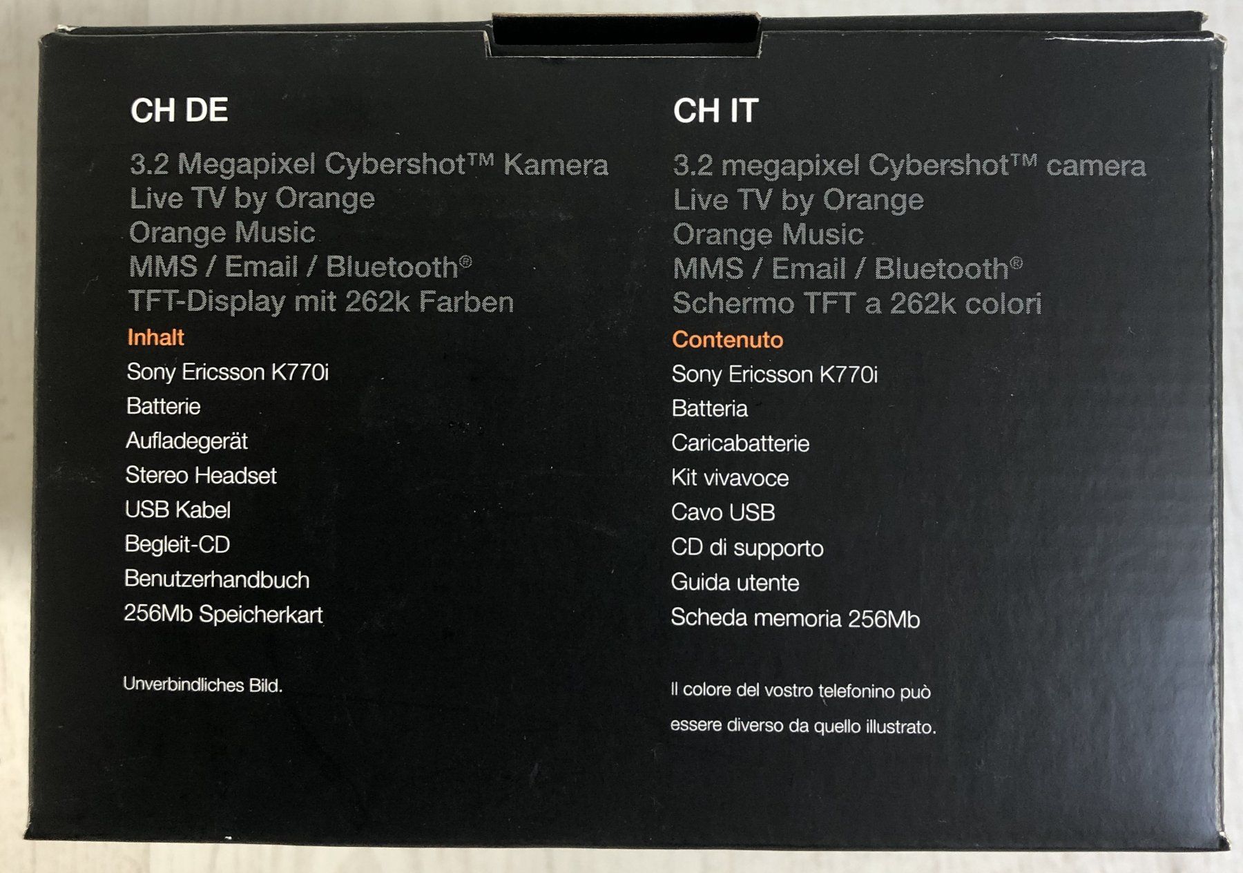Ericsson Handys / Smartphones: Mobile Phone Sony Ericsson K770i – Neu (gemäss Beschreibung) aus Einsiedeln von  1