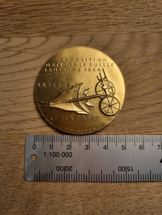 Médaille Comité Olympique Lausanne 1915 – Installation – Bronze – Edouard Elzingre
