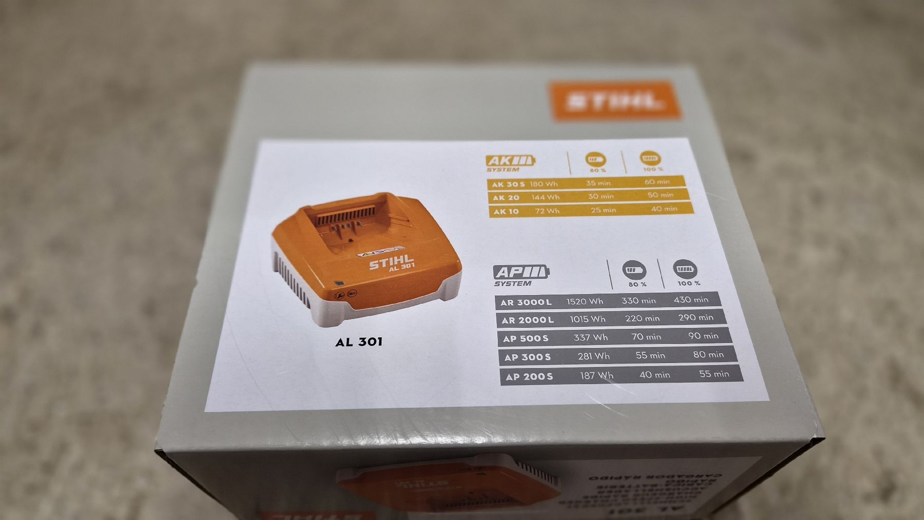Stihl Caricatori & Batterie: STIHL AL 301 Akkuladegerät  – Nuovo e nell'imballaggio originale da Adliswil venduto da Hortulano 5