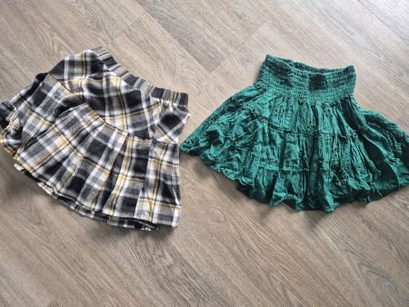 2 Mini Röcke im Karomuster & Grün, Gr. 14Y, Teen, Sommer