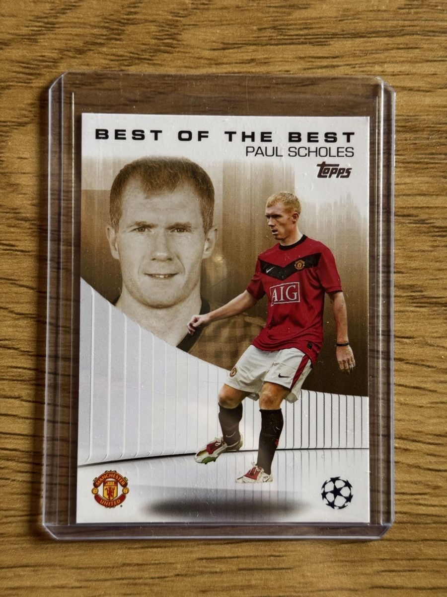 Topps Carte collezionabili: Paul Scholes – Nuovo e nell'imballaggio originale da SAXON venduto da Mic_9