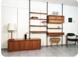 Sideboard, Teleskopregal, Bücherregal 60iger Jahre