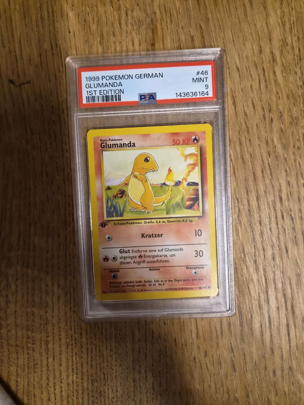 Pokémon Cartes à collectionner: Pokemon Base set 1.edition Glumanda PSA 9 DE – D'occasion à Gwatt (Thun) par Blacktriangle