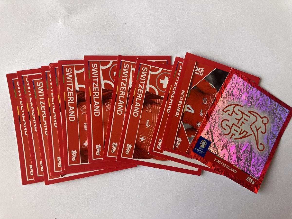 Topps Carte collezionabili: Topps EURO2024 Stickerset Schweiz  – Usato da Bülach venduto da gmeli84