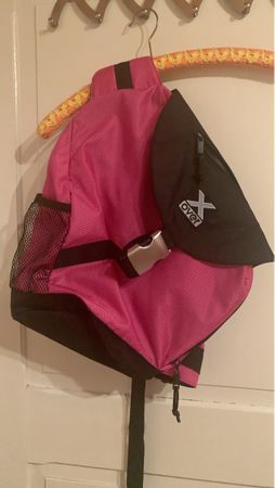 X-Over Rucksack pink schwarz gebraucht