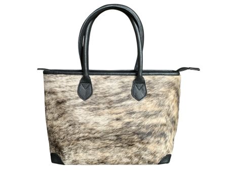 Tote, Borsa a mano in vera pelle di mucca