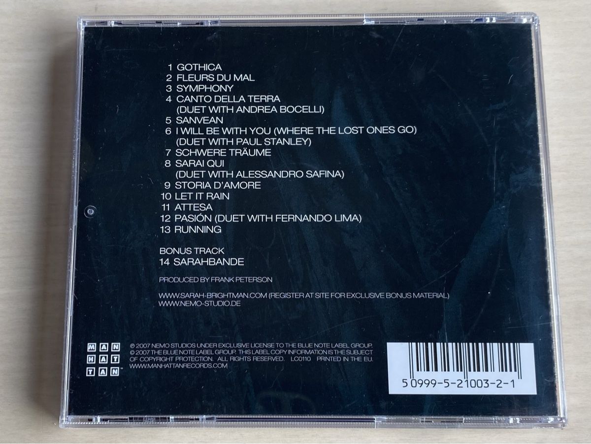 CD: Sarah Brightman - Symphony CD – Usato da Oberried Brienz venduto da Chyara 1