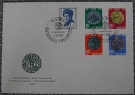 Pro Patria FDC-Couvert 1962 ET-Gestempelt
