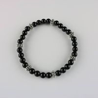 Edelstein-Armband Turmalin schwarz - Ø 6