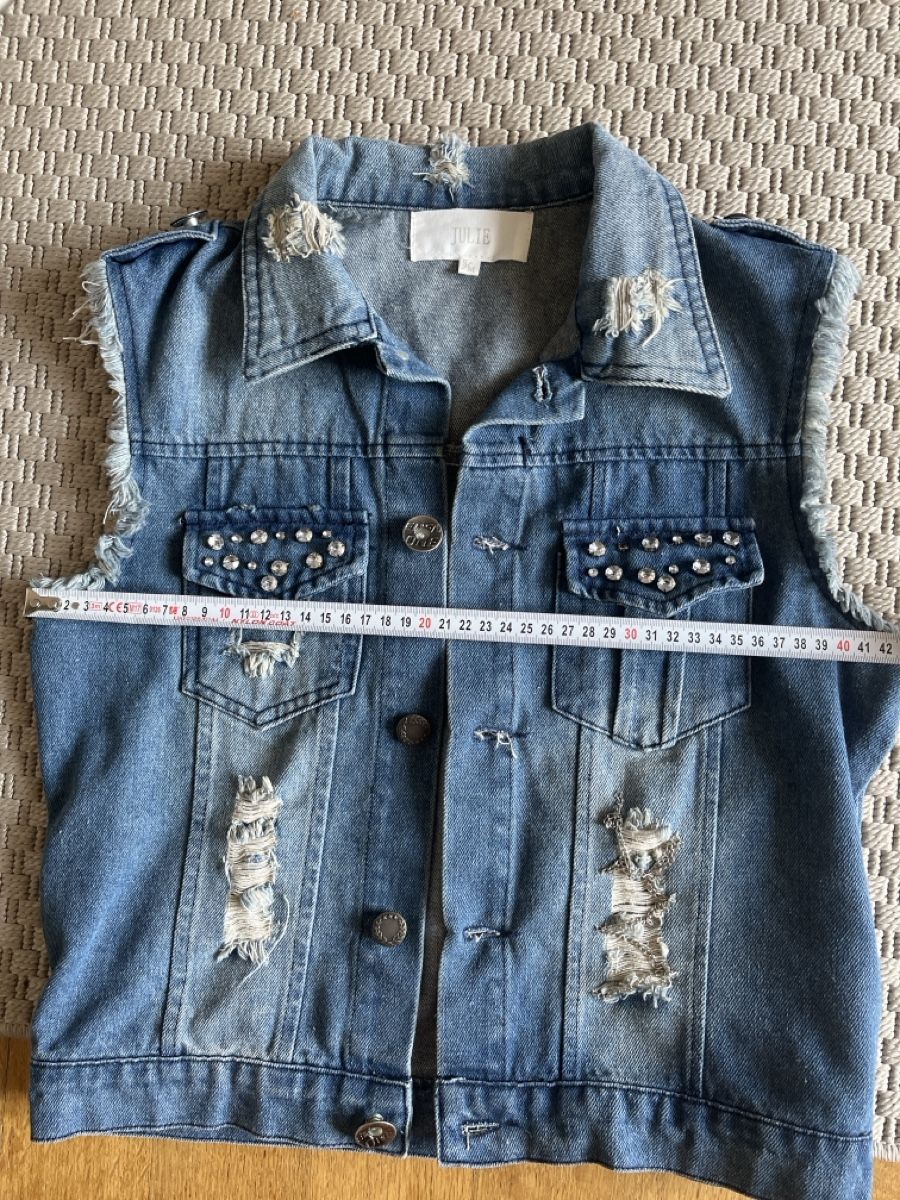 Gilets & Westen: Jeans Weste mit Strass, Julie, S – Gebraucht aus Solothurn von Bobesch08 4