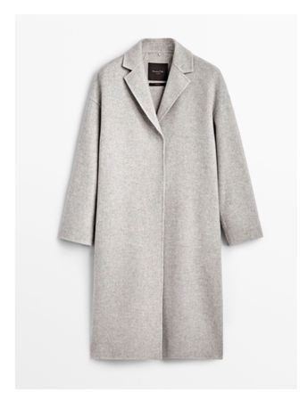 Massimo Dutti Oversize Coat Grey Size S Classic Style