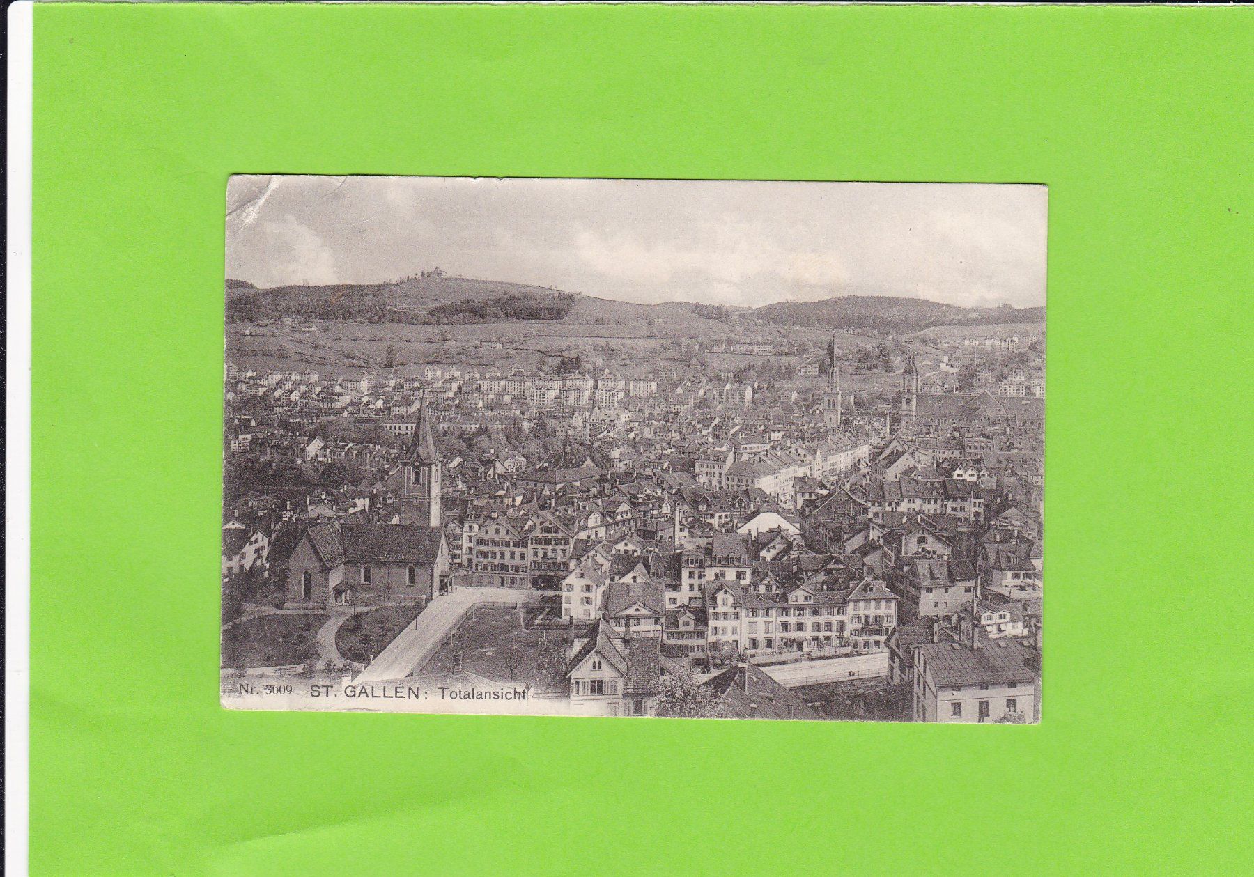Cartoline postali: St. Gallen-Totalansicht – Usato da St. Peterzell venduto da neckertal
