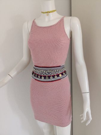 🤩MANGO MINI STRETCH KLEID ROT-ECRU NEU & D&G P.
