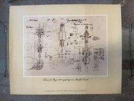 Original Rudolf Diesel Patent-Urkunde von 1893
