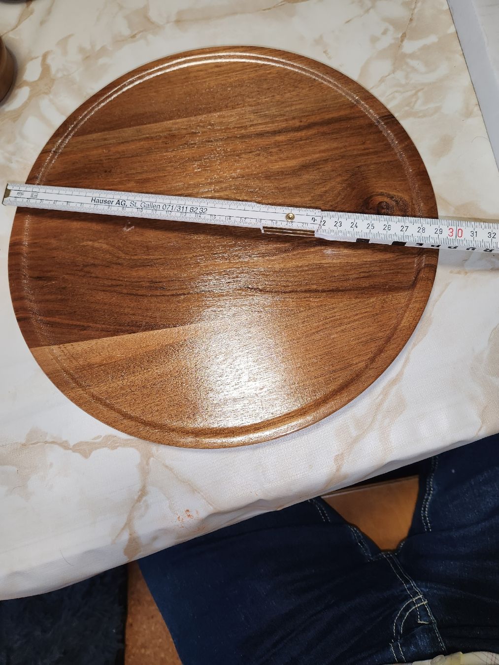 Set di piatti: Teetassen-Set: Holz Serviertablett, 6 Tassen – Usato da Herisau venduto da bin_da 3