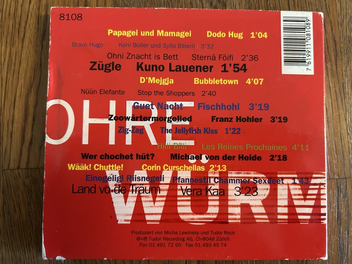 CD: Kinderlieder: Ohre Würm - 14 Schweizer Lieder - TOP    – Usato da Wolhusen venduto da eve_m6cg 2