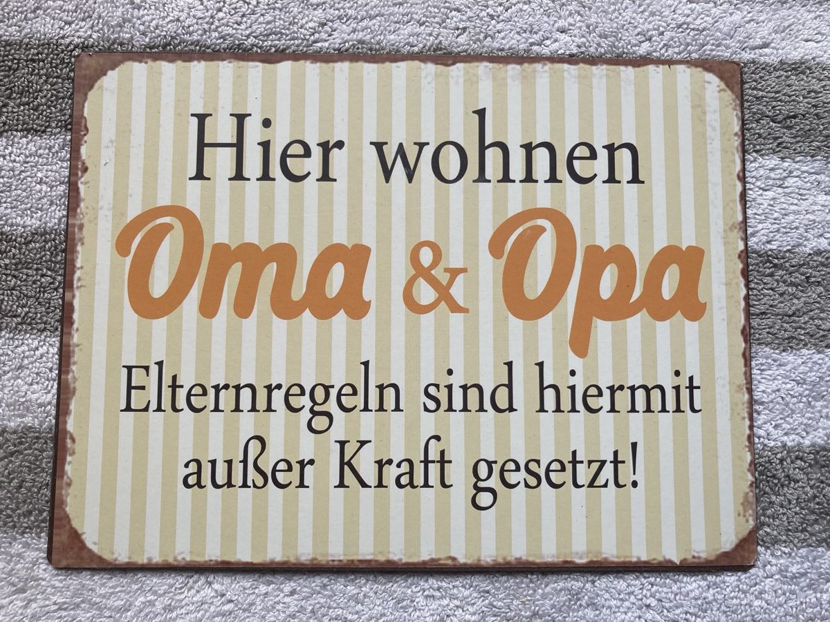 Insegne: Blechschild E-Mailschild Oma & Opa – Nuovo e nell'imballaggio originale da Aarwangen venduto da to-hirschi