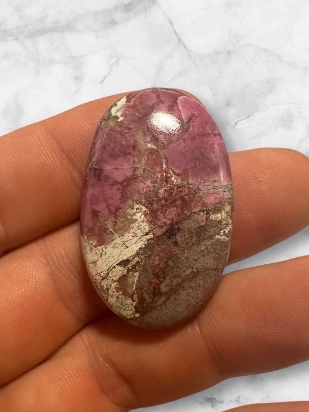 Minerali & Pietre curative: Cobalto Calcit Cabochon, 60ct – Nuovo e nell'imballaggio originale da Männedorf venduto da CabochonExceptionnel