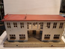 Altes Spielzeug: Fabrikgebäude aus Blech, Vintage!