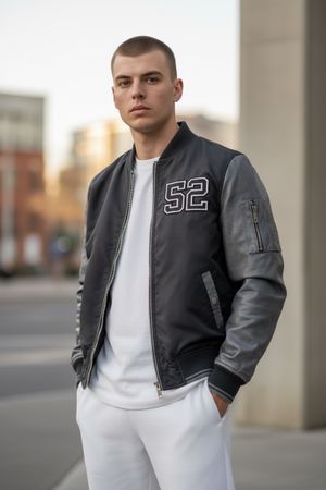 Veste bomber Homme tendance - S
