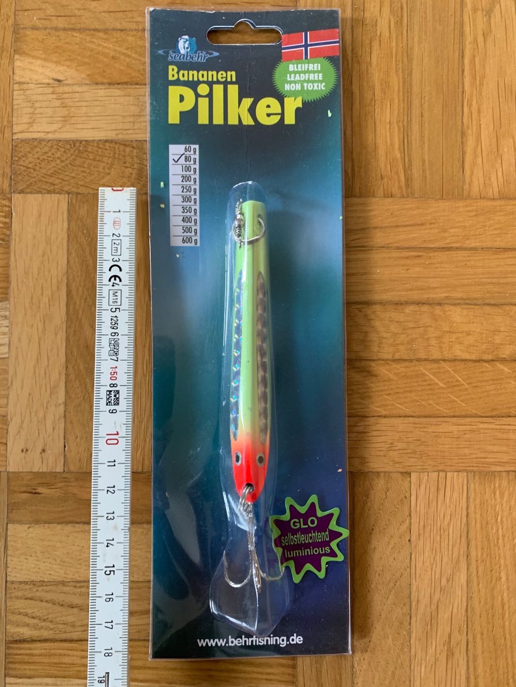 Esche: Pilker 80g, selbstleuchtend – Nuovo (secondo la descrizione) da Rorbas venduto da SimS0n
