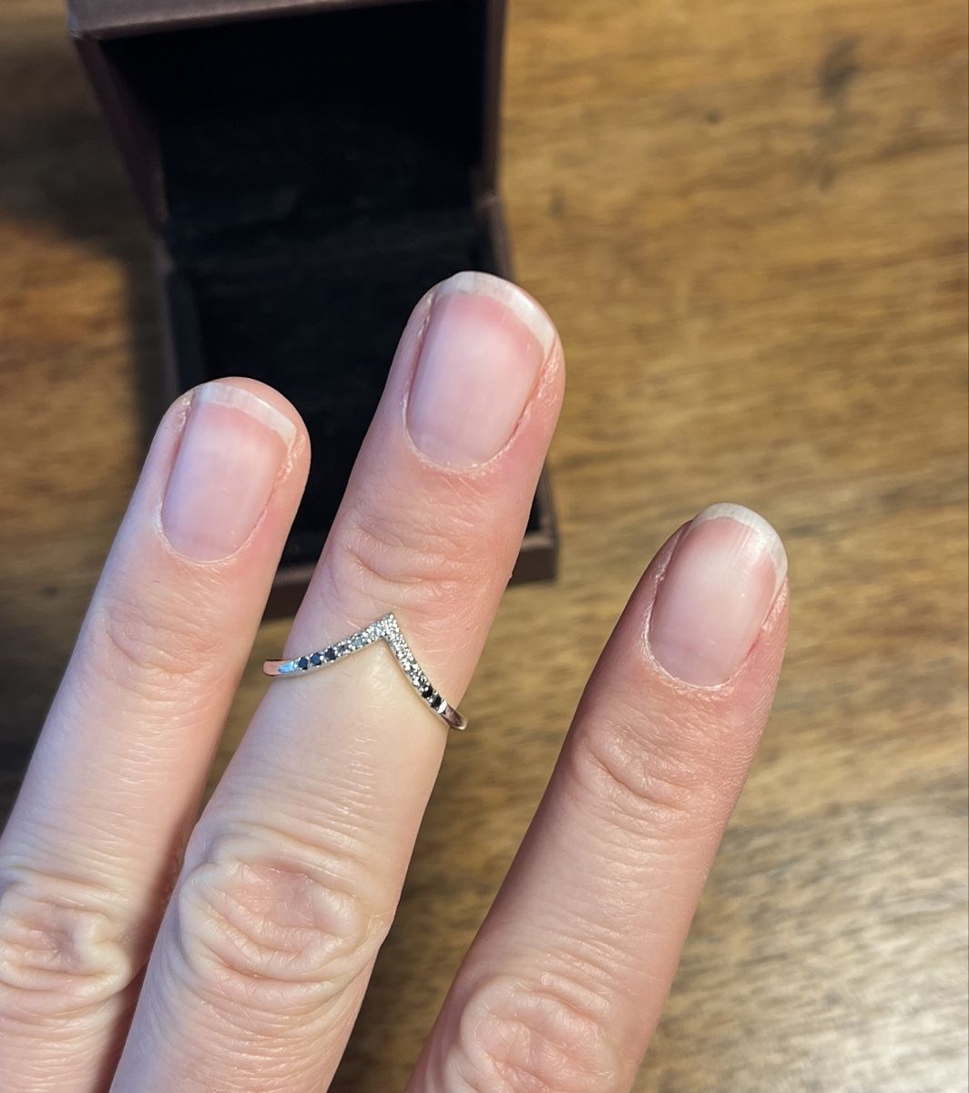 Anelli: 750 Weissgold Ring mit Diamanten V-shape – Usato da Rotkreuz venduto da zisii 1