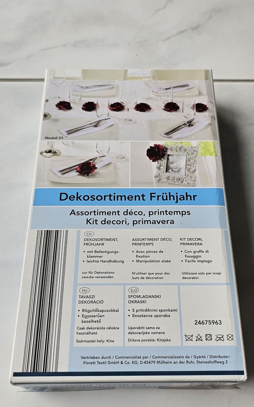 Tutte le decorazioni: Dekosortiment Rosen, dunkelrot, 6er Pack – Nuovo (secondo la descrizione) da Igis venduto da Mfsi 1