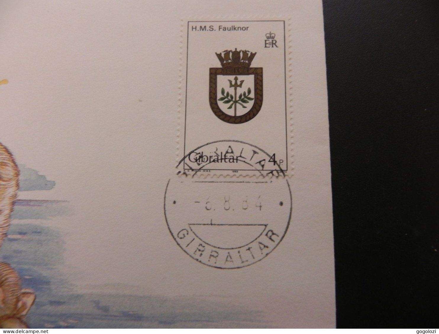Alle Münzen: Münzbrief Gibraltar 1 Crown 1980 - General Nelson – Gebraucht aus Biel/Bienne von Gogolozi 2