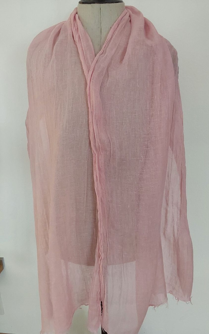 Foulard & Sciarpe: Schal Leinen rosa – Nuovo (secondo la descrizione) da Köniz venduto da scopello12 1