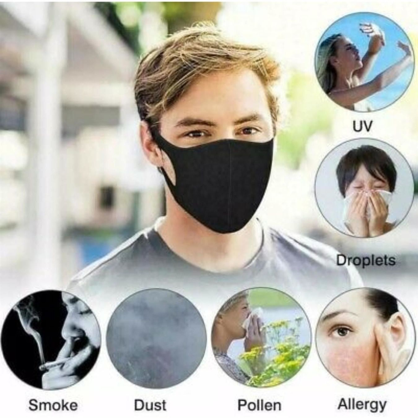 Gesichts- und Gehörschutz: 3er Set  GESICHTSMASKE waschbar  Aktion – Neu und originalverpackt aus St. Gallen von schnaeppchen-preise 3