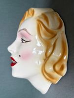 Marilyn Monroe Wandmaske / Clay Art San Francisco / Vintage