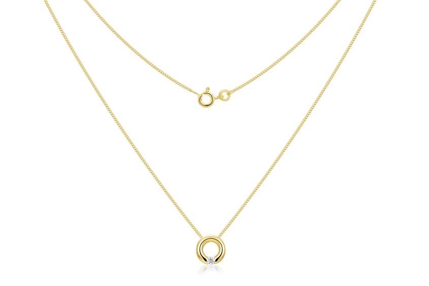 Ketten: kette mit Anhänger Echtgold – Neu und originalverpackt aus Hemmental von Zirconwelt 1