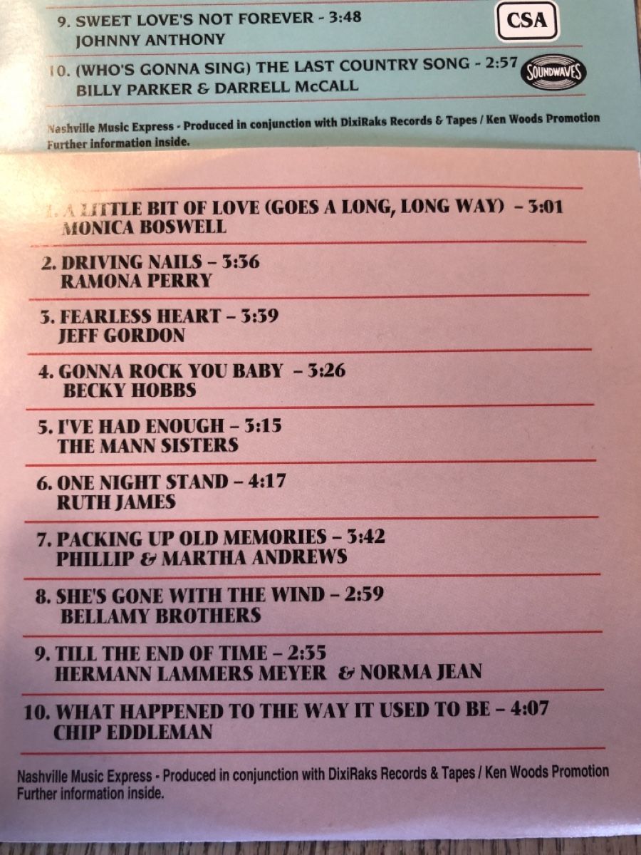 CD: Nashville Music Express Vol.1 - 6  – Usato da Flaach venduto da rubo7 1