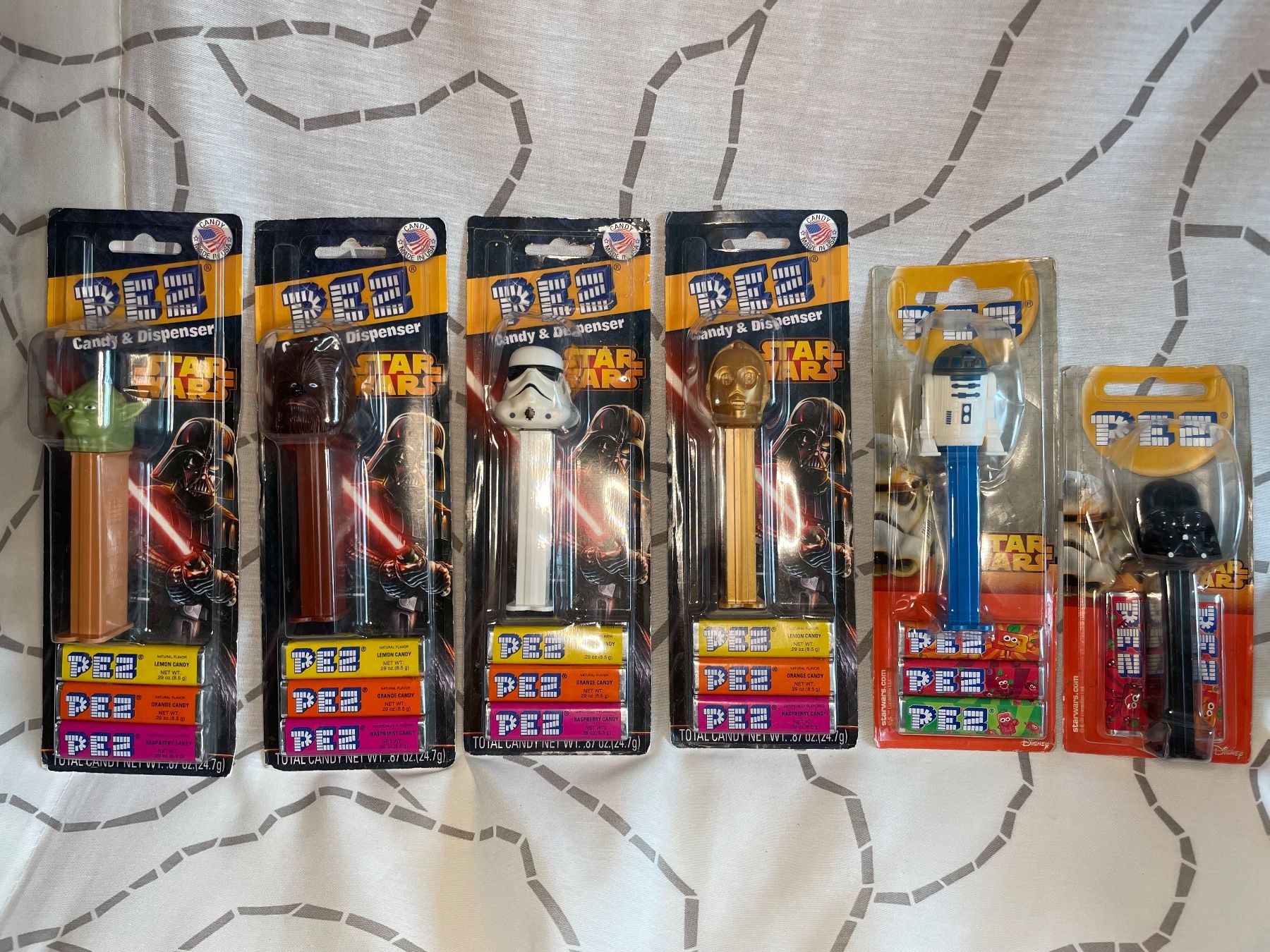 Pez Statuette: 6 PEZ Star Wars – Nuovo e nell'imballaggio originale da Rafz venduto da stg101