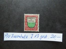 Pro Juventute 1919 J13 gestempelt