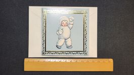 Weihnachts-Karte SNOWBALL KIDS  mit Schneeball