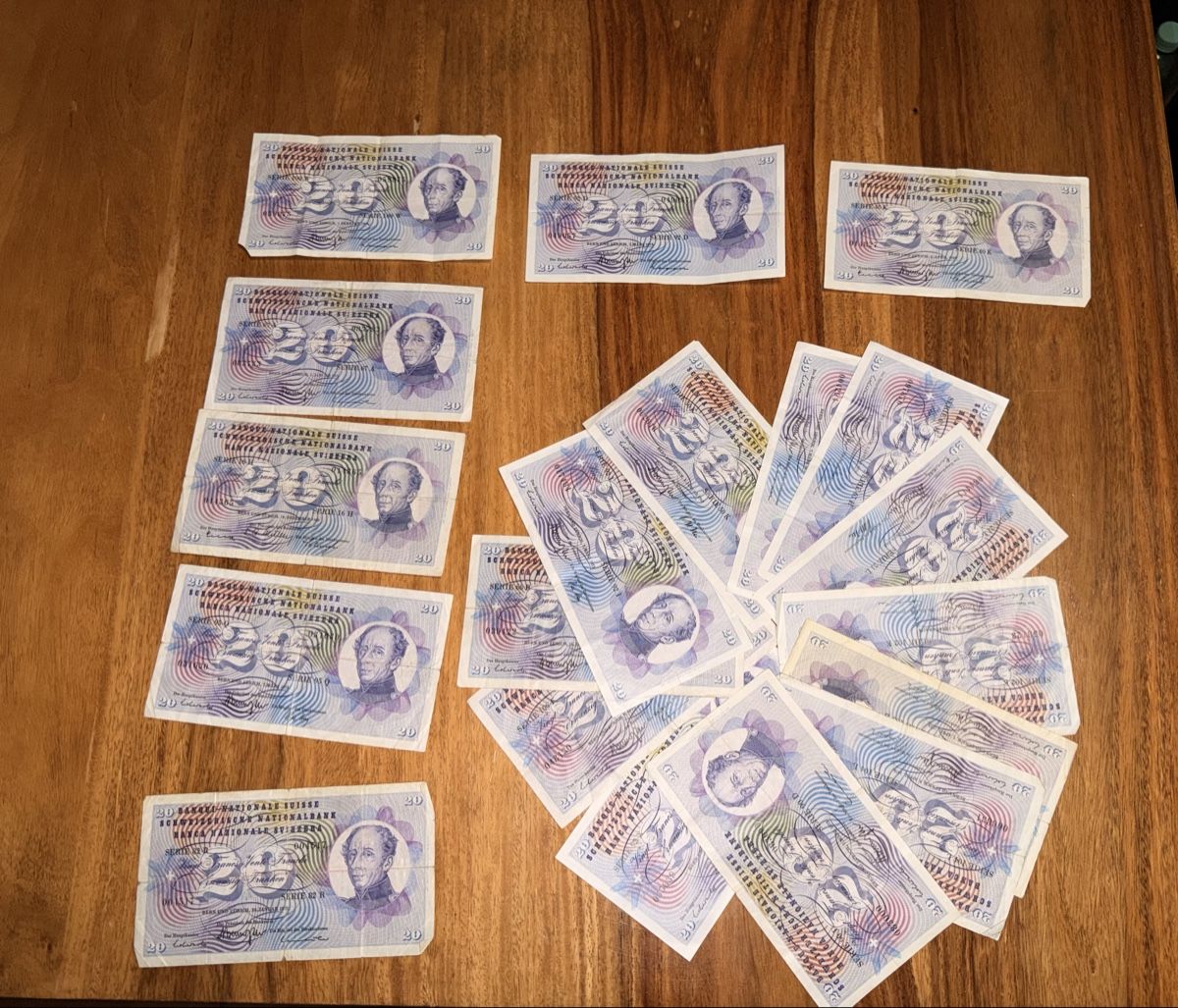 Banconote: 19 x 20 CHF - Schweizer Banknoten – Usato da Marthalen venduto da sui_mg5m 2