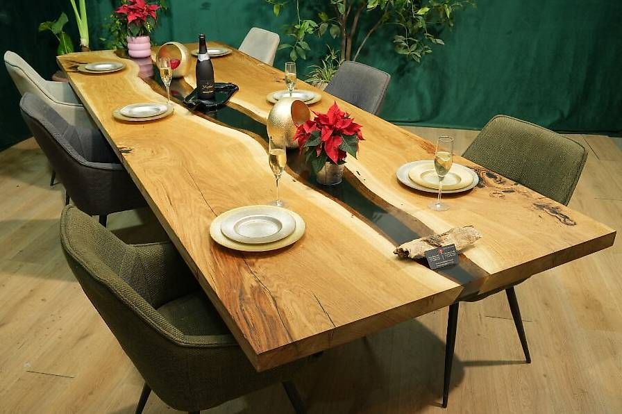 Toutes les décorations: Design trifft Natur - Dein Rivertable aus Eiche – D'occasion à Walchwil par Swissdesign_Haag 6