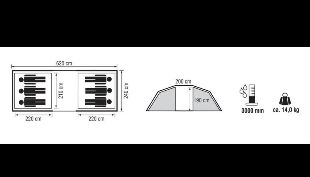 Tentes: Trevolution Blackfoot Camping Zelt – D'occasion à Ulrichen par belgiumsep 9