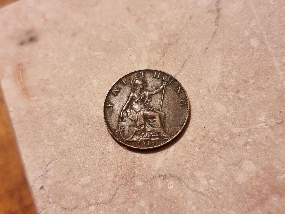 Münze Farthing 1918 King Kaufen auf Ricardo