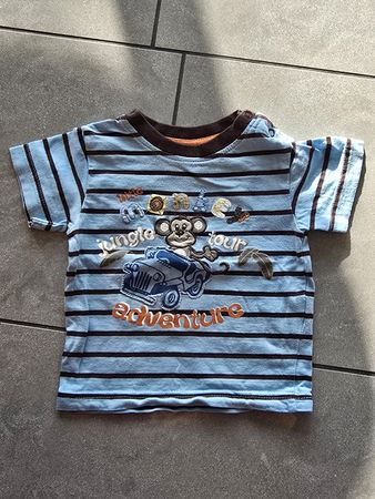 Süsses smile Jungen T-Shirt Gr. 68, Baumwolle, Affe, top Zus